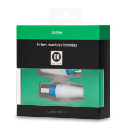 2 Fiches Coax Mâle 9 52mm