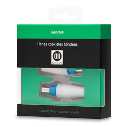 2 Fiches Coax Mâle Femelle...