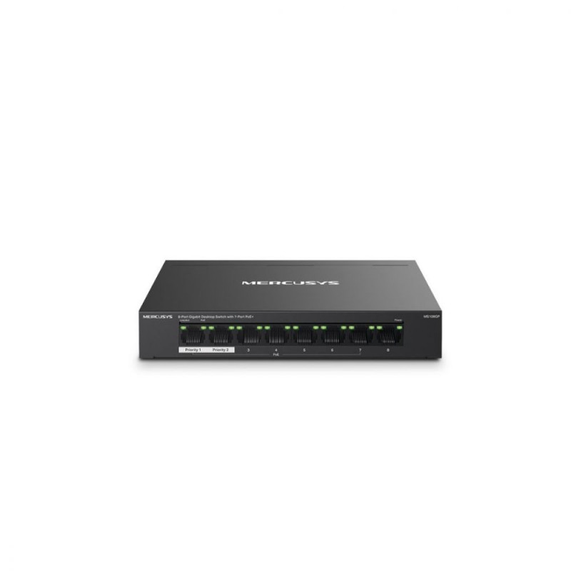 Boitier en métal Switch de bureau 8 ports Gigabit avec 7 ports P