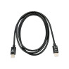 Cable de charge noir et transfert de donneés USB c sologic