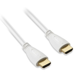 Câble HDMI mâle mâle blanc...