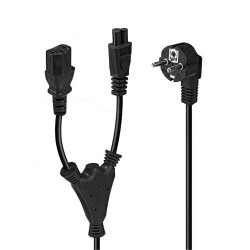 Câble SECTEU en Y vers IEC C13 C5 2m