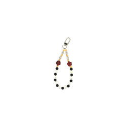 CHAINE DE TELEPHONE NOIR ET...