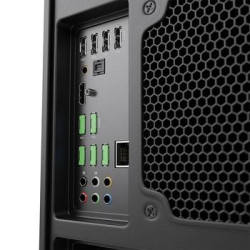 Clé USB et 4 bloqueurs de ports USB Vert