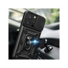 COQUE ARMOR IPHONE 15 PRO MAX NOIR AVEC CACHE CAMERA