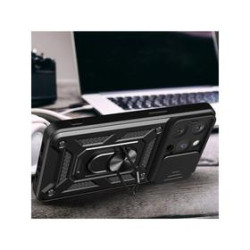 COQUE ARMOR IPHONE 15 PRO MAX NOIR AVEC CACHE CAMERA