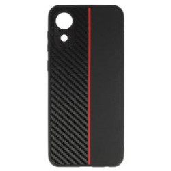 COQUE CARBONNE NOIRE LISERE ROUGE A03CORE