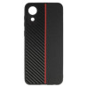COQUE CARBONNE NOIRE LISERE ROUGE A03CORE