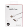 Câble USB Apple 30 pin blanc 1m compatible i4 4S