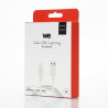 Câble USB Lightning en silicone 2m blanc