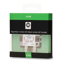 Répartiteur SAT 1 entrée 2...