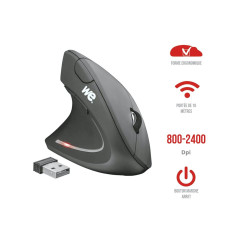 Souris verticale sans fil GAUCHER 5 boutons et 1 molette DPI 800