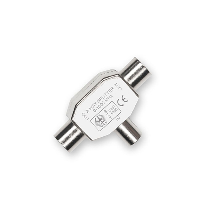 Té Coax 9 52mm 1entree M 2sortiesF