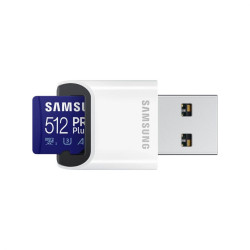 CARTE MEMOIRE SAMSUNG 512 Go MICRO SD PRO PLUS avec lecteur USB 