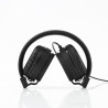 Casque filaire noir avec micro câble 1 20m arceau réglable