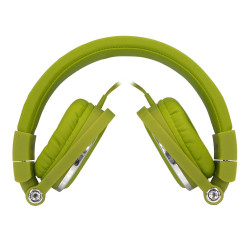 Casque filaire vert avec...