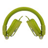 Casque filaire vert avec micro câble 1 50m arceau réglable effec