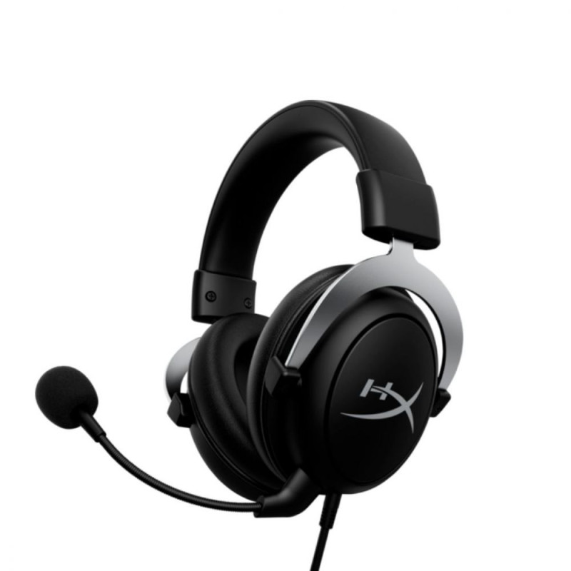 Casque micro de jeu HyperX CloudX Noir Argent cadre aluminium e