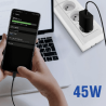 CHARGEUR CABLE C C 45W ULTRA FAST ORIGINE SAMSUNG NOIR