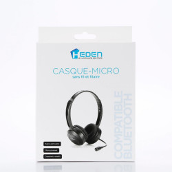 Casque micro HEDEN Bluetooth connexion BT ou câble jack 3 5 micr