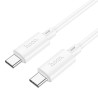 DATA CABLE TYPE C TO TYPE C 60W HOCO X88 BLANC