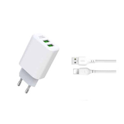 CHARGEUR 2USB 2 4A CABLE...
