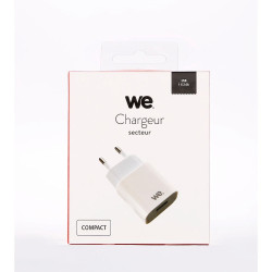Chargeur secteur 1 USB 2 4A...
