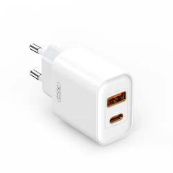 CHARGEUR MURAL 1XUSB 1X USB C 20W CABLE USB C C XO CE12 BLAN