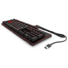 Clavier de jeu encodeur OMEN LED Noir Rouge commutateurs mécani