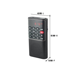 RADIO DE POCHE rechargeable FM lecteur de carte micro SD RMS 3W