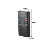 RADIO DE POCHE rechargeable FM lecteur de carte micro SD RMS 3W