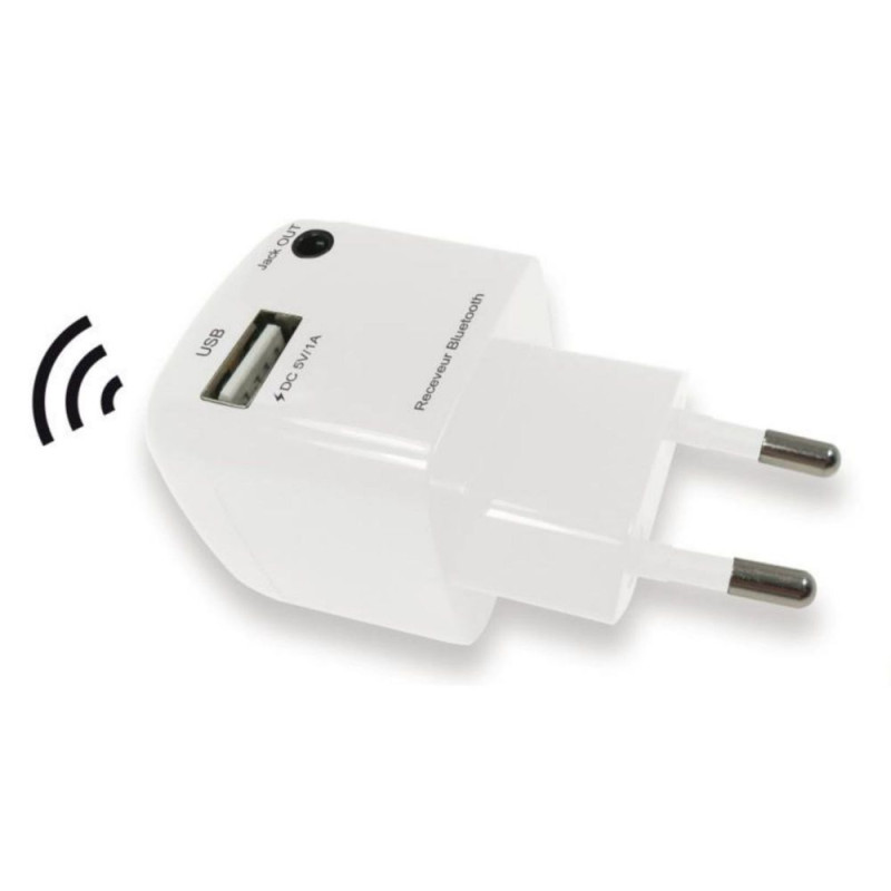 Receveur Bluetooth Heden en prise murale cable jack