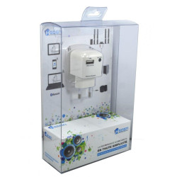 Receveur Bluetooth Heden en prise murale cable jack