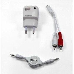 Receveur Bluetooth Heden en prise murale cable jack