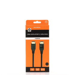 Câble Displayport 2 1 mâle mâle avec verrouillage connecteurs 