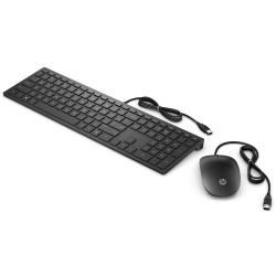 Clavier et souris filaires HP Pavilion 400 Noir Clavier à 3 zone