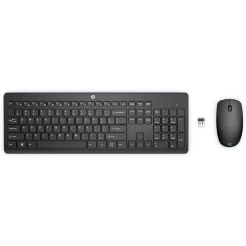 Clavier et souris sans fil HP230 Noir 2 4GHz Ensemble elegant c