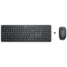Clavier et souris sans fil HP230 Noir 2 4GHz Ensemble elegant c