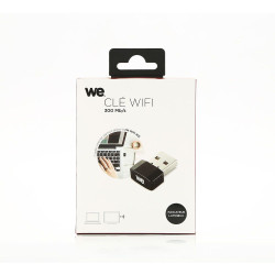 CLE WIFI 300 MB S en taille nano USB 2 0 Noir