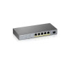 Zyxel GS1350 6HP Commutateur 6p gerable CCTV PoE60W 802 3BT 1