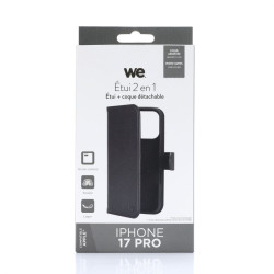 WE Etui folio MAGNETIQUE APPLE IPHONE 17 PRO Noir