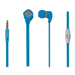 Ecouteurs avec micro 1 20m pla Bi couleur bleu gris jack 3 5