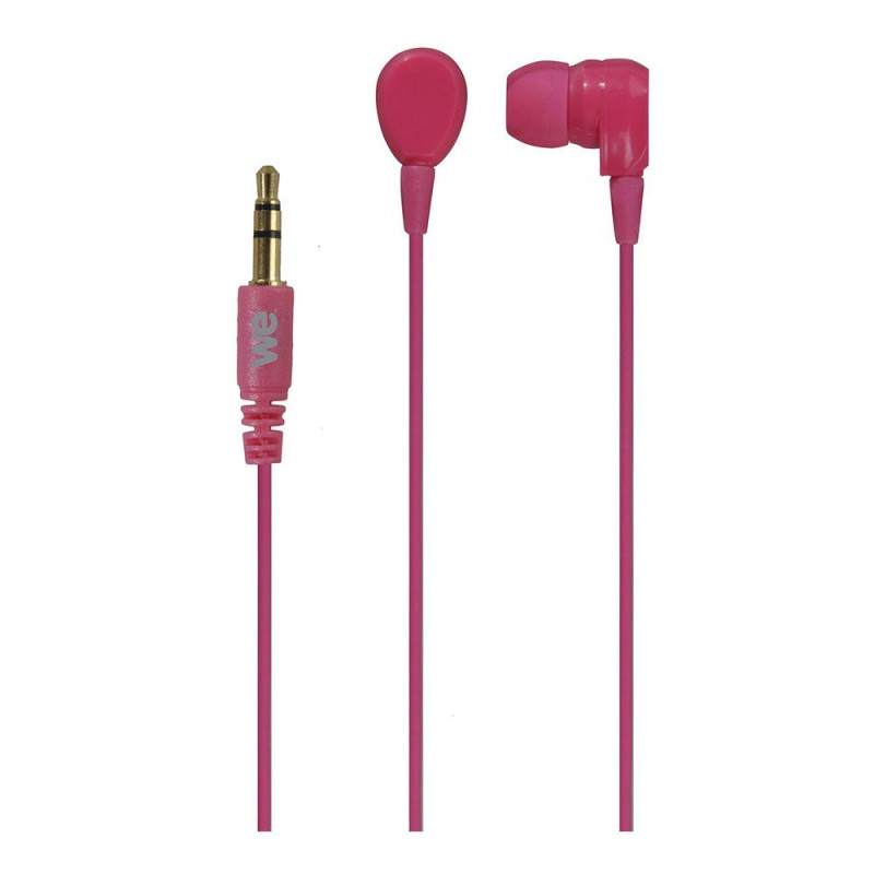 Ecouteurs fushia 1 2m jack 3 5mm diamètre driver 10mm impédan