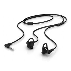 Ecouteurs HP 150 Noir Fourni avec un micro en ligne et un bouton