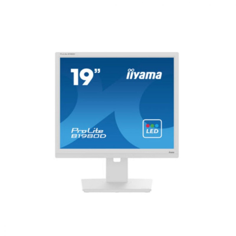 Ecran IIYAMA 19 Blanc LED dalle TN 5 4 1280x1024 5ms 250 cd m