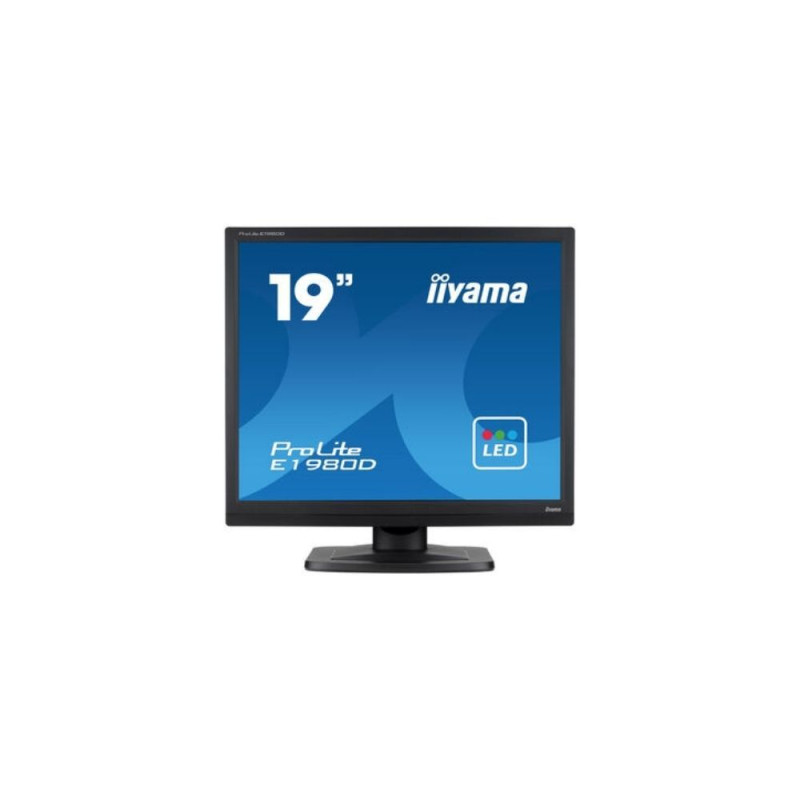 Ecran IIYAMA 19 Noir LED 5 4 1280x1024 5ms 250 cd m² VGA DVI 