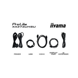 Ecran IIYAMA 43 Noir 4K UHD dalle VA fonction PbP 3840x2160 3ms 