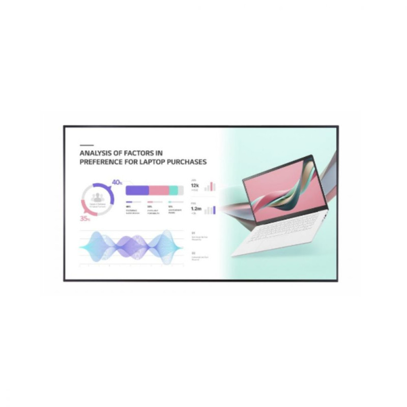 ECRAN LG 86 LFD 16 9 24h 7j 3840 x2160 500cd m 3xHDMI DP DVI D