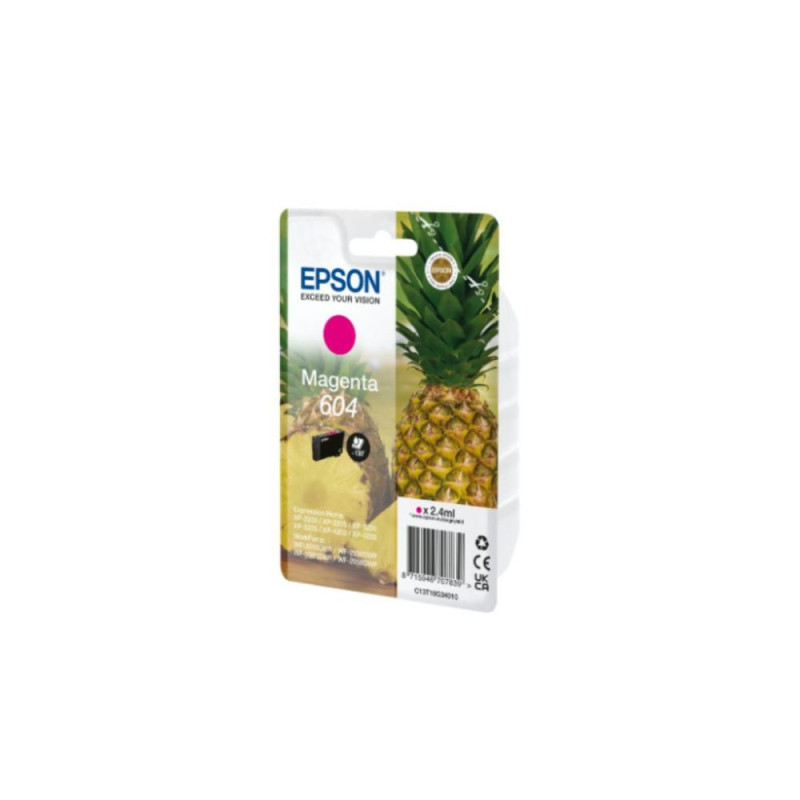 EPSON Cartouche Ananas encre 604 Magenta 2 4ml Alarme