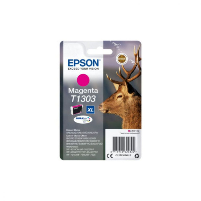 EPSON Cartouche Cerf T1303 Encre DURABrite Ultra Magenta XL 10 1